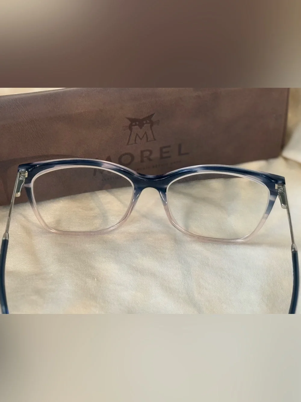 MINI by Tura 741009H Women's Eyeglasses Navy Tortoise 54-15-140 W/ Morel Case